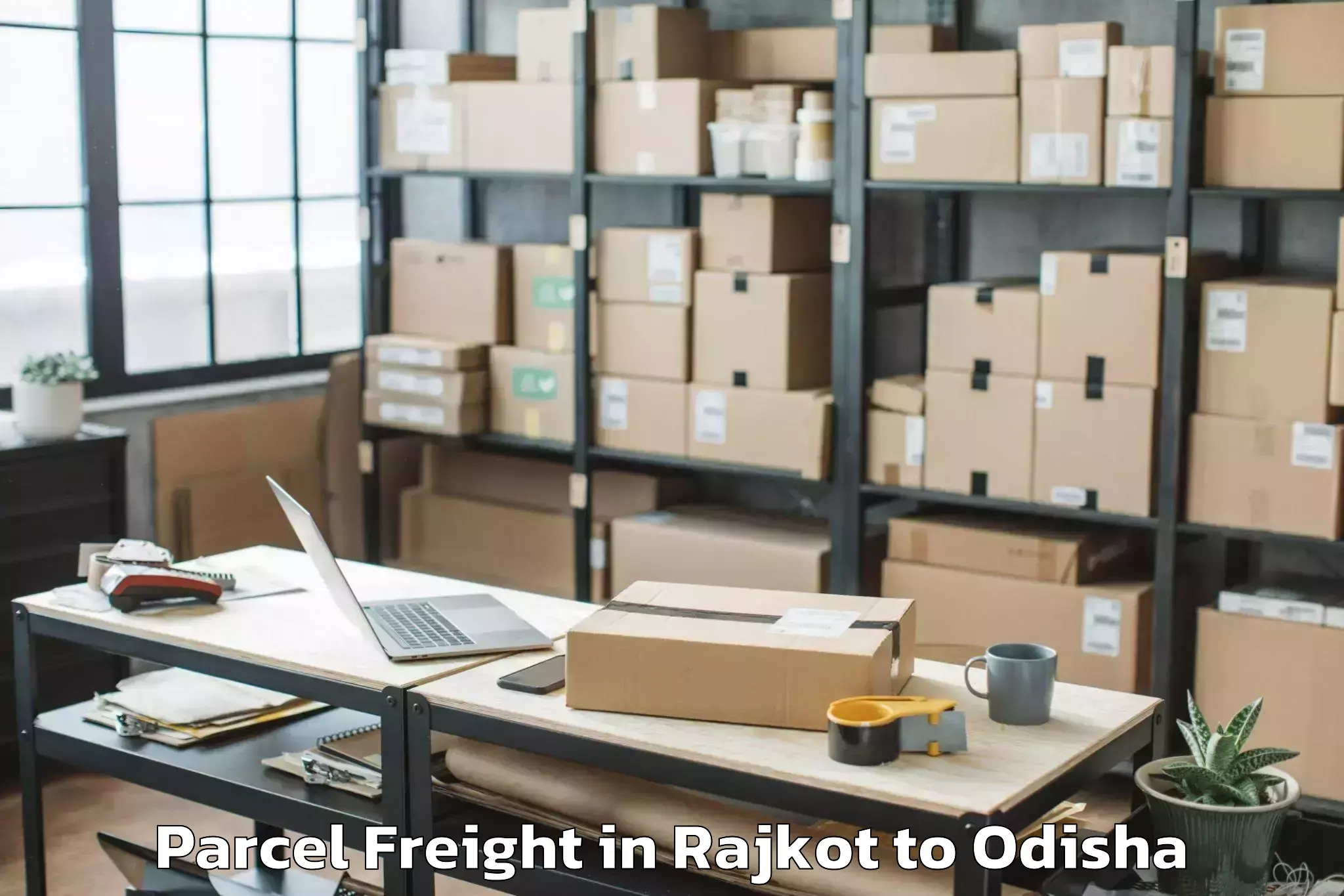 Affordable Rajkot to Kendujhar Town Parcel Freight